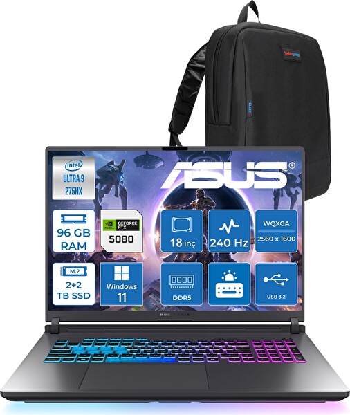 Asus Rog Strix G18 Ultra 9 275HX 96 GB RAM 2 TB SSD - 2 TB SSD 16GB RTX5080 18