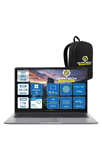 Asus ExpertBook P1503 Core i7-13620H Intel UHD Graphics 15.6