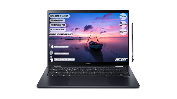Acer NX.VTPEY.003 Travelmate Spin P6 Core i7 I7-1165G7 14