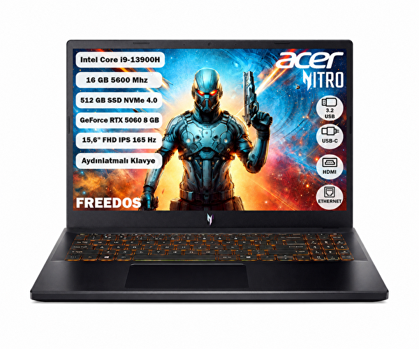 Acer NH.QZ8EY.004 ANV15-52I9-13900H 15.6