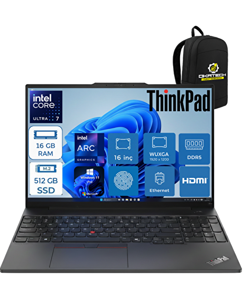 Lenovo Thinkpad E16 Intel Core Ultra 7 255H 16