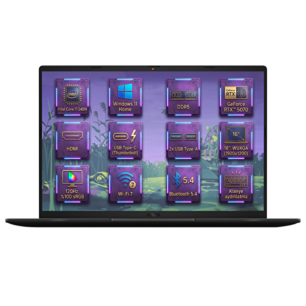 Asus V16 Intel Core 7 240H 48GB 1TB SSD 8 GB RTX5070 16