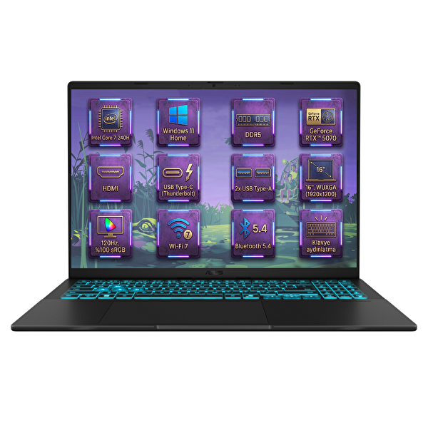Asus V16 Intel Core 7 240H 48GB 2TB SSD 8 GB RTX5070 16