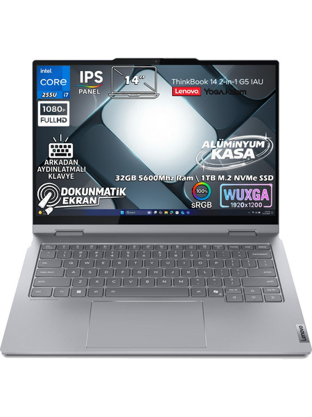 Lenovo Thinkbook 14 2-In-1 G5 Iau Ultra 7 255U 14