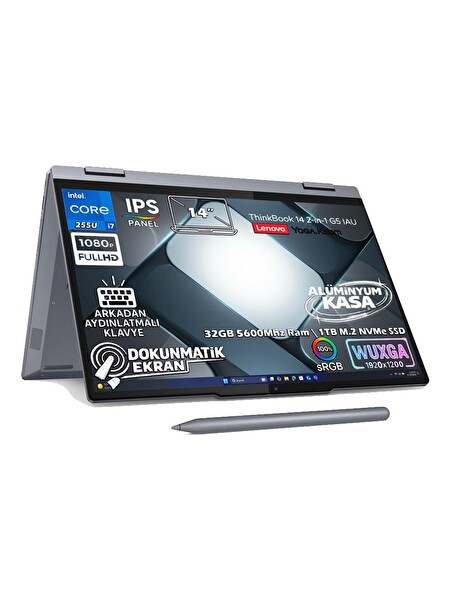 Lenovo Thinkbook 14 2-In-1 G5 Iau Ultra 7 255U 14