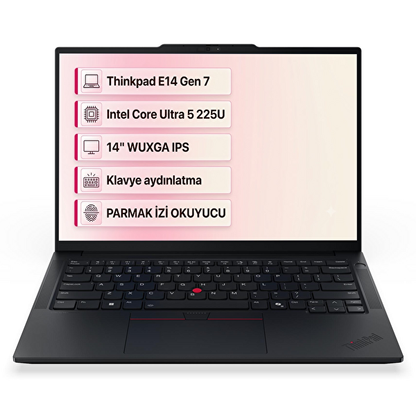 Lenovo ThinkPad E14 Gen 7 Intel Core Ultra 5 225U 64 GB RAM 2 TB SSD WUXGA W11 Pro Notebook 21SX007DTX 014