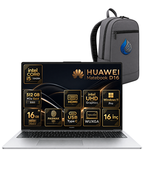 Huawei MateBook D16 Intel Core i5-13420H 16 GB LPDDR4X 512 GB SSD 16