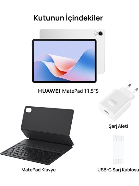 Huawei Matepad 11.5S 8GB 256GB Gri Tablet ve Klavye