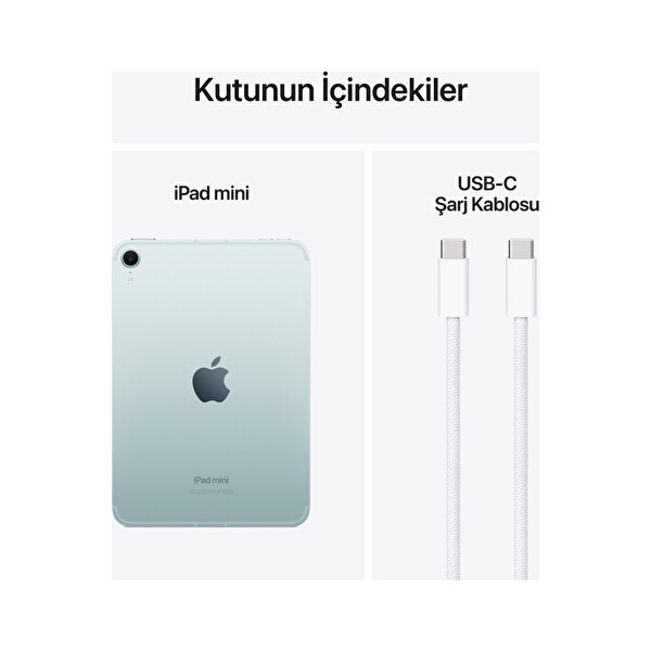 Apple iPad Mini 7. Nesil Wi-Fi - Cellular 128 GB 8.3