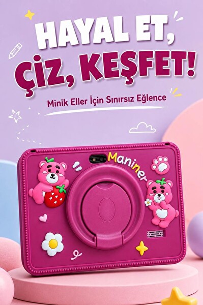 Torima M7 Maniner Eğitici Tablet 4 GB RAM 128 GB Vişne Rengi Çocuk Tableti - Kılıf Hediyeli