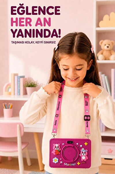 Torima M7 Maniner Eğitici Tablet 4 GB RAM 128 GB Vişne Rengi Çocuk Tableti - Kılıf Hediyeli