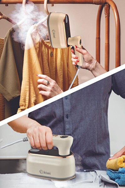 Kiwi KSI-646 2'si 1 Arada Krem Buharlı Ütü