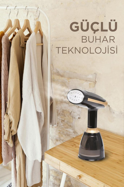 Torima KY-003 Siyah Taşınabilir Dikey Buharlı Ütü 1500W