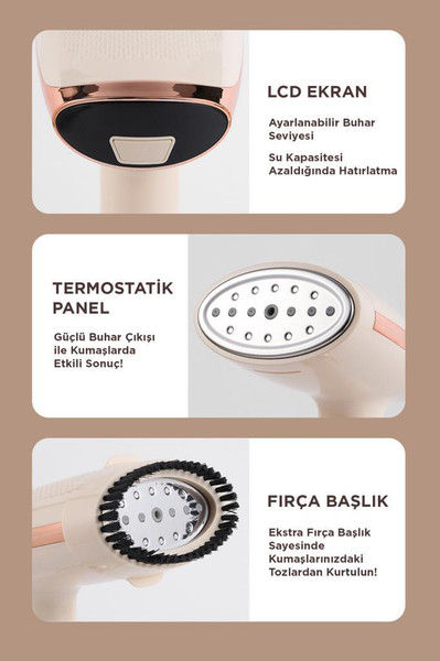 Torima KY-003 Siyah Taşınabilir Dikey Buharlı Ütü 1500W