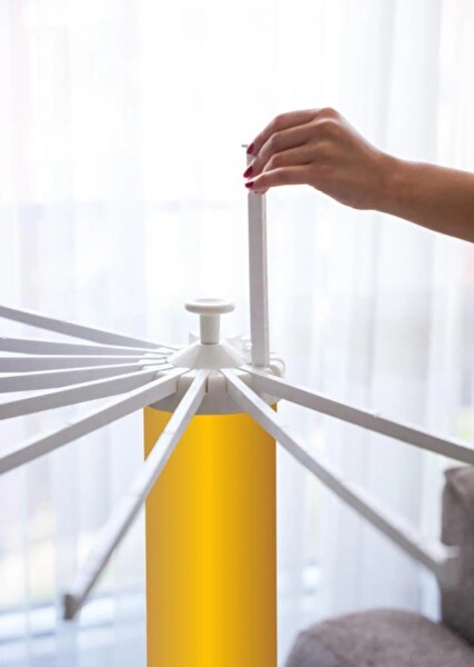 Perilla House Plus Hely Açılıp Kapanabilir 360 Derece Dönebilen Kurutmalık Askısı Gold