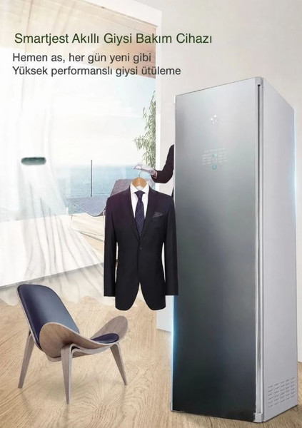 Smartjest Premium Serisi Akıllı Giysi Bakım Dolabı - Kurutma - Ütüleme - Sterilizasyon - Dezenfeksiyon - Vakumlu Ütü Hediyeli