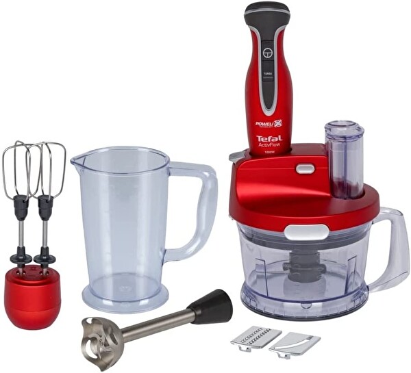 Tefal HB234 Powerlix Actiflow 1000 W Kırmızı Blender Seti