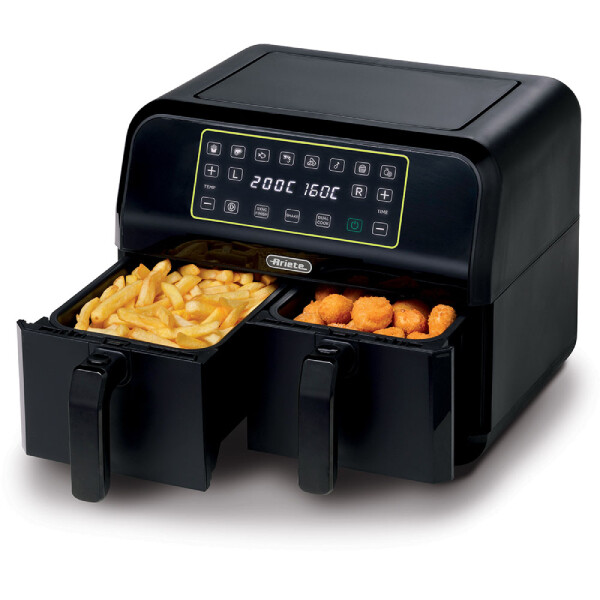 Ariete Airy Fryer Dual Çift Hazneli XXL 8 L 1700 W Airfryer Sıcak Hava Fritözü