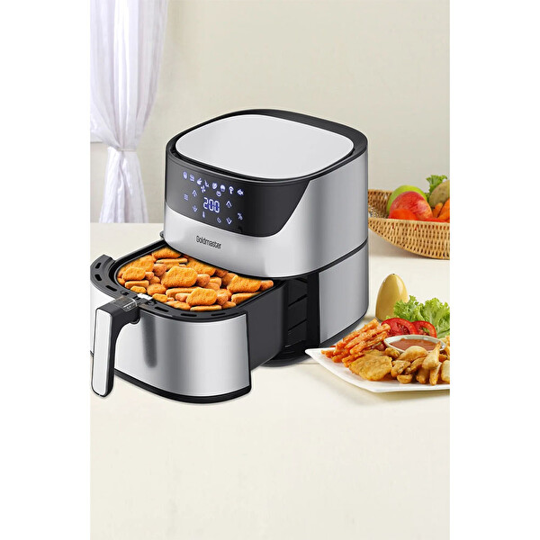 Goldmaster Chefcook XXL 6.4 L 2000 W Dokunmatik Airfryer Yağsız Sıcak Hava Fritözü