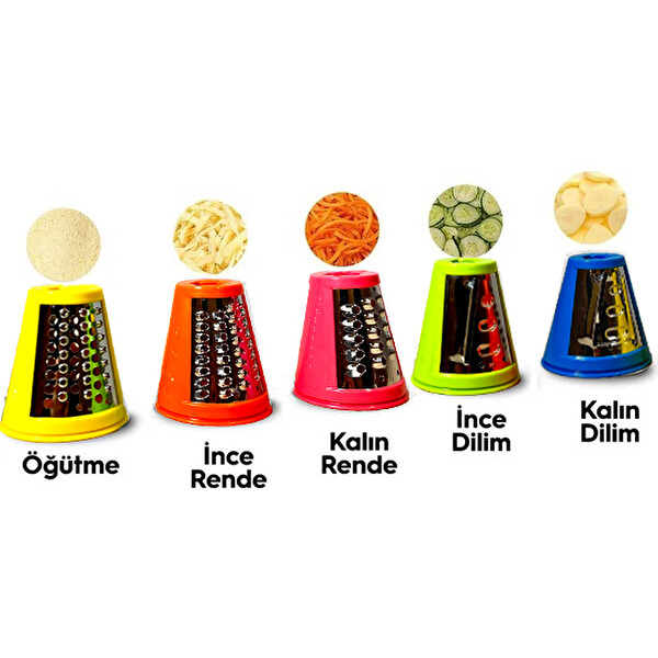 Yasomi BL025 3 ü 1 Arada Elektrikli Rende Meyve Sıkacağı ve Dondurma Makinesi