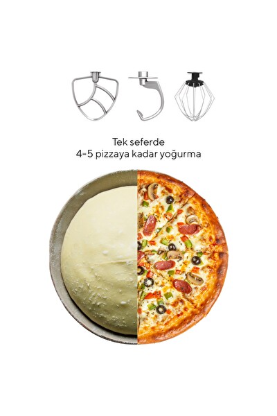 Kumtel HSM-02 1800 W 4500 ML Beyaz Hamur Yoğurma Makinesi