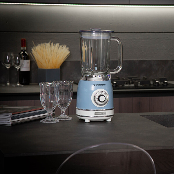 Ariete Vintage Cam 1000 W Mavi Blender