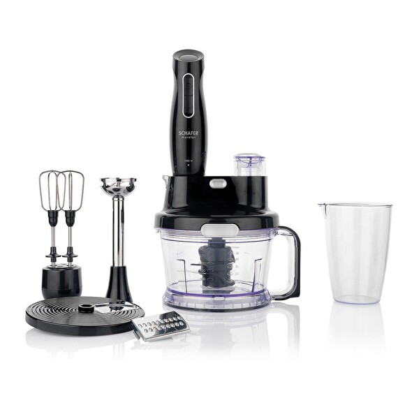 Schafer Meister 1000 W 17 Parça Siyah Multi Blender Set