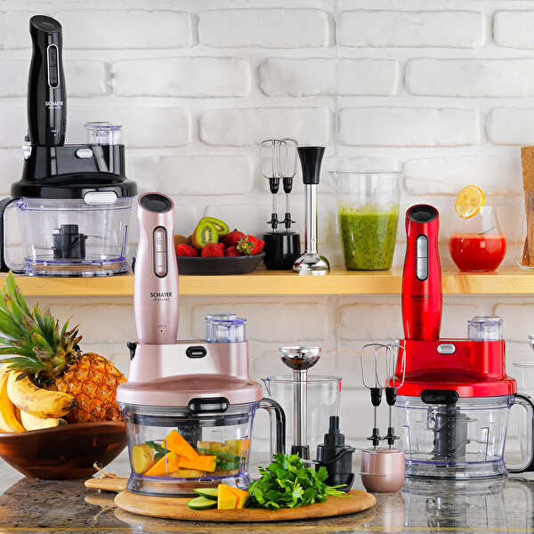 Schafer Meister 1000 W 17 Parça Siyah Multi Blender Set