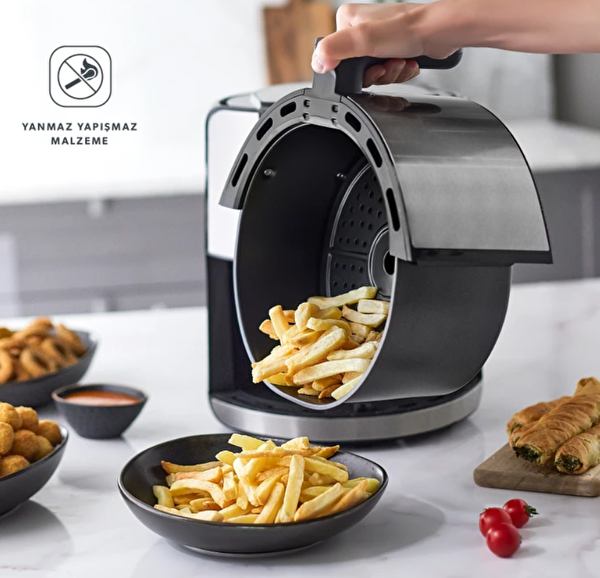 Homend Airfryday 2502H 8 Farklı Program Dokunmatik Ekran 5 L Yağsız Fritöz
