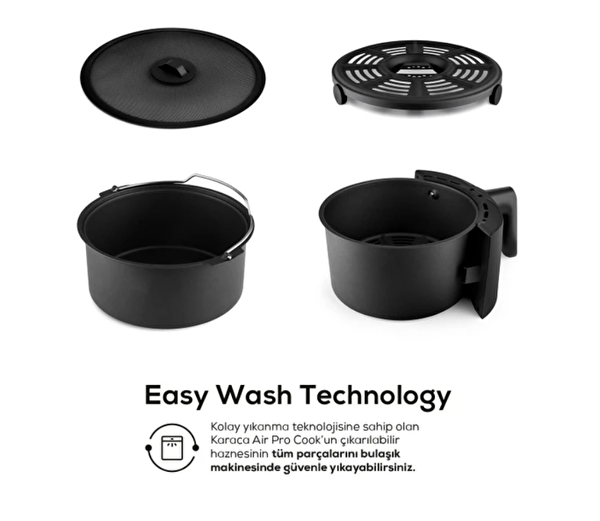 Karaca Air Pro Cook XL 2 in 1 4 L Konuşan Rosegold Airfryer