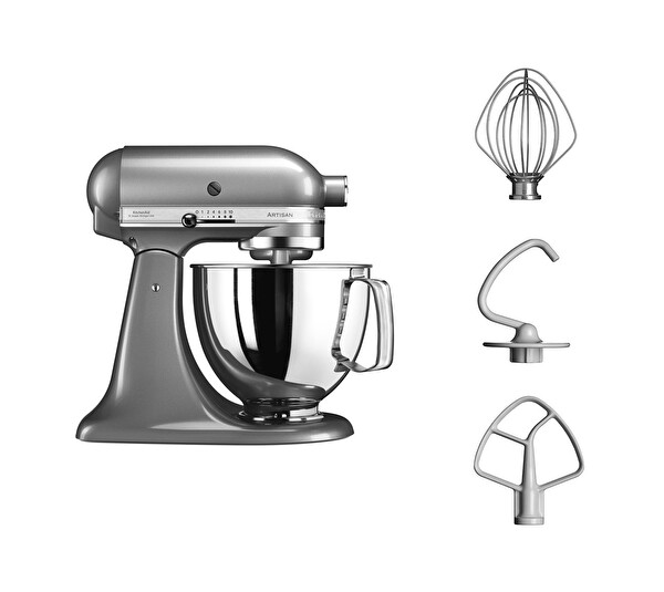 KitchenAid 5KSM125ECU Artisan 4.8 L Contour Silver Stand Mikser