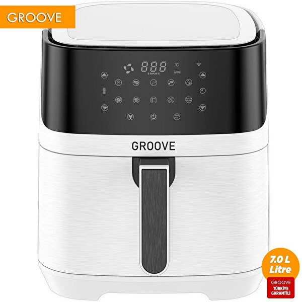 Groove Max XXL 7L 1800 W WiFi Smart Airfryer Beyaz Yağsız Sıcak Hava Fritözü