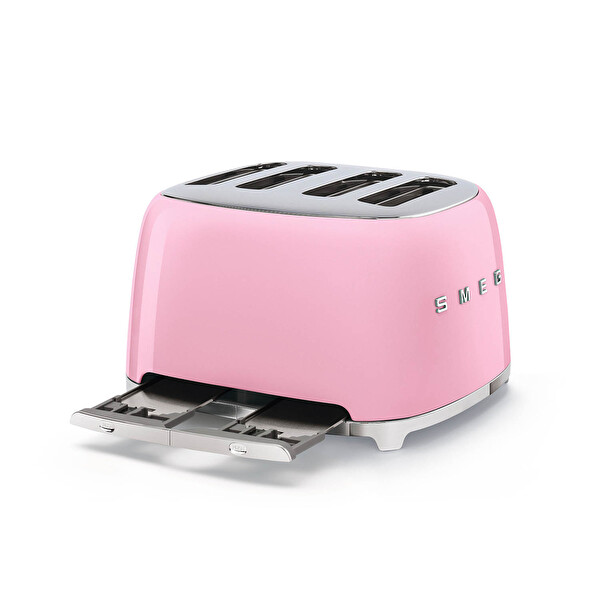 Smeg TSF03PKEU 1x4 Pembe Ekmek Kızartma Makinesi