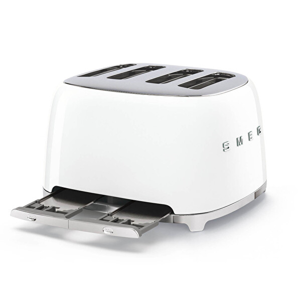 Smeg 1x4 Beyaz Ekmek Kızartma Makinesi