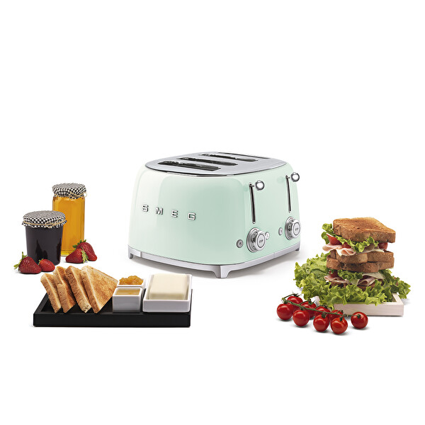 Smeg TSF03PGEU 1x4 Pastel Yeşil Ekmek Kızartma Makinesi