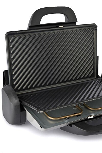 Aksu Ken T34 Grill Granit 1800 W Kırmızı Izgara Ve Tost Makinesi
