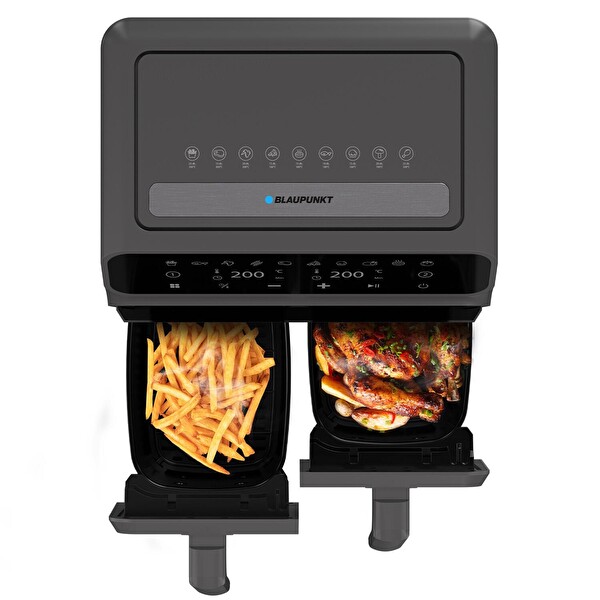 Blaupunkt D7800 Taste Master Çift Hazneli Dokunmatik 4+4 L Siyah Airfryer
