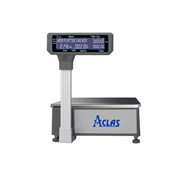 Aclas LS2 6-15E 15 KG Ethernet Boyunlu Barkodlu Terazi