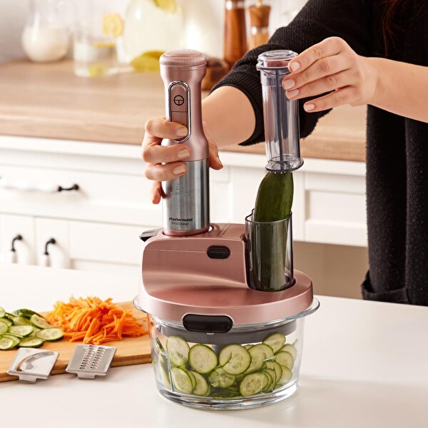Karaca Mastermaid Prosteel Uzun Blender Ayaklı Cam Rose Gold Mutfak Robotu