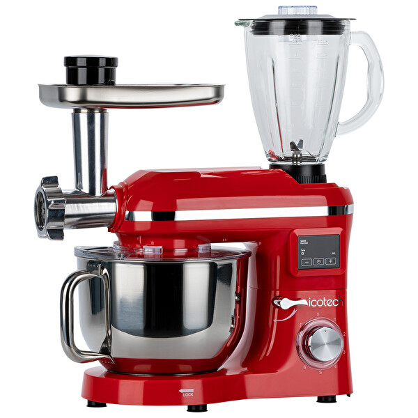 Icotech SM50 Led Ekranlı 2000 W 6.2 L Kırmızı Mutfak Şefi