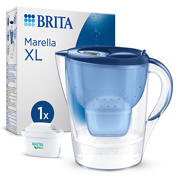Brita Brita Marella XL Filtreli 3.5 L Mavi Su Arıtma Sürahisi