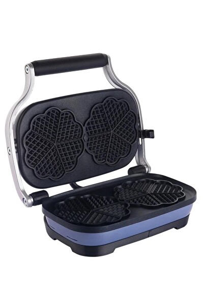 Aksu Vintage T62W Double Mavi Waffle Makinesi