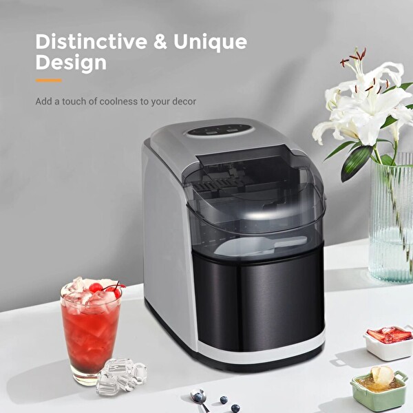 Vosco VSCB-12G 12 KG/Gün Kapasiteli Gri Buz Makinesi