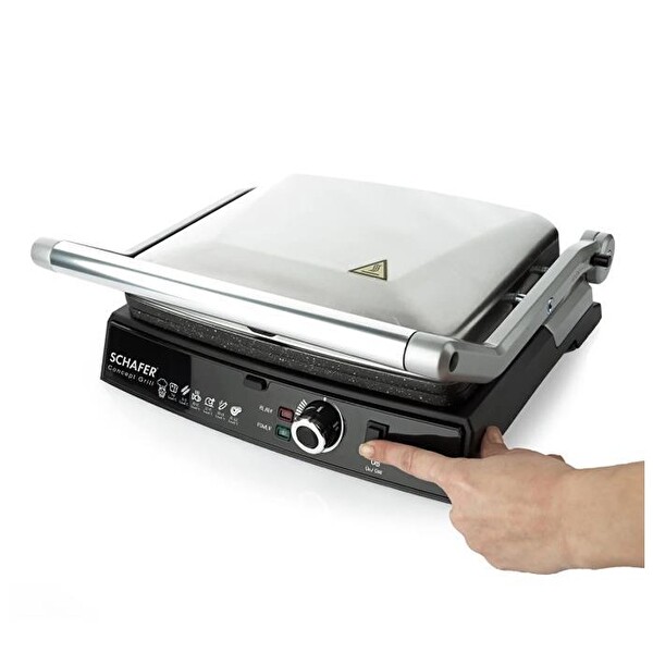 Schafer Concept Grill 2S082-25007-INX01 Inox Elektrikli Izgara ve Tost Makinesi