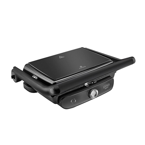 Karaca Gastro Grill Glass Premium 2400 W Black Chrome Tost Makinesi