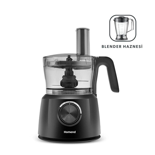 Homend Functionall 2845H Blender Hazneli Mutfak Robotu Siyah 2000W