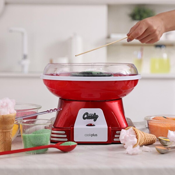 Cookplus Retro Pamuk Şeker Makinesi