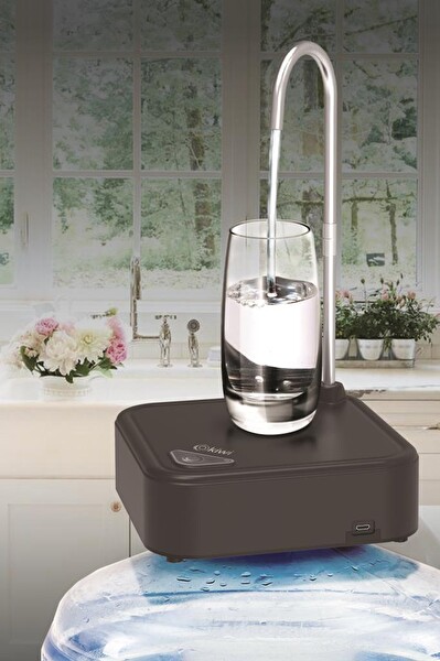 Kiwi KWP-8520 Şarjlı Standlı Siyah Damacana Su Pompası