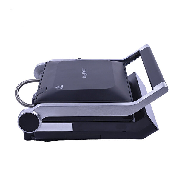 Berghoff Gem Titan Çelik Kapaklı Contact Siyah Izgara Ve Tost Makinesi