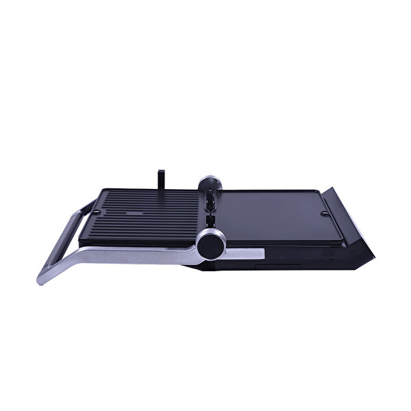 Berghoff Gem Titan Çelik Kapaklı Contact Siyah Izgara Ve Tost Makinesi